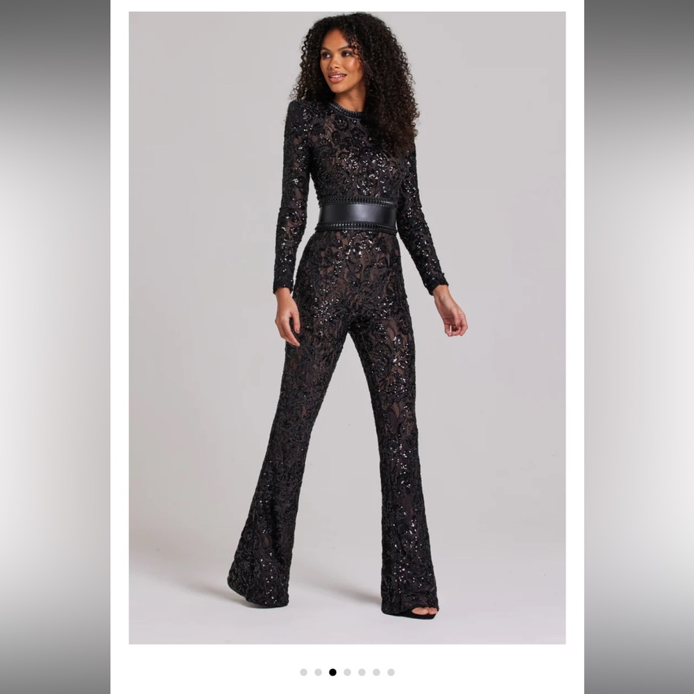 Nadine Merabi Bella Black Jumpsuit